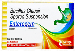 Enterogem 10 Mini Bottles Of 5ml Suspension
