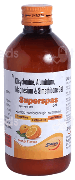 Superspas Orange Flavour Sugarfree Oral Gel 200 Ml