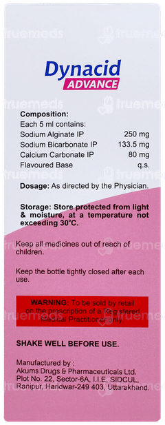 Dynacid Advance Sugar Free Suspension 150ml Dynacid Advance Sugar Free Suspension 150ml