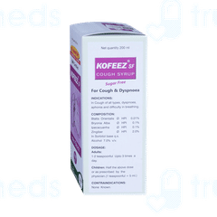 Medisynth Kofeez Sugar Free Cough Syrup 200 ML Medisynth Kofeez Sugar Free Cough Syrup 200 ML