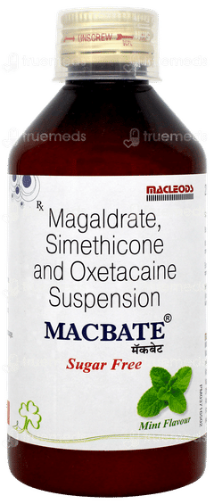 Macbate Mint Flavour Sugar Free Suspension 200ml