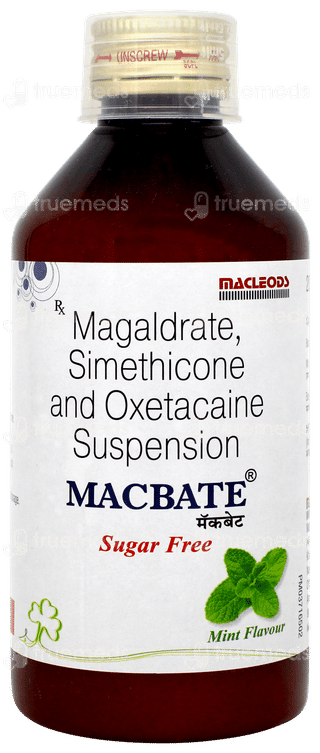 Macbate Mint Flavour Sugar Free Suspension 200ml