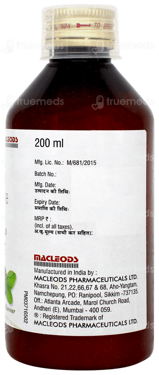 Macbate Mint Flavour Sugar Free Suspension 200ml