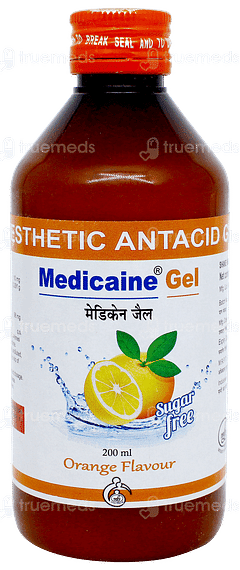 Medicaine Orange Flavour Sugar Free Gel 200ml Medicaine Orange Flavour Sugar Free Gel 200ml