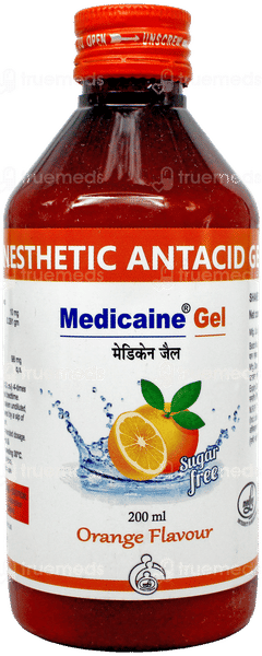 Medicaine Orange Flavour Sugar Free Gel 200Ml Medicaine Orange Flavour Sugar Free Gel 200Ml
