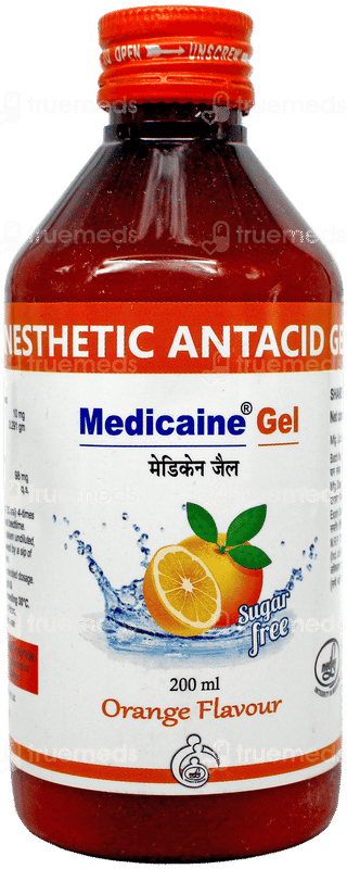 Medicaine Orange Flavour Sugar Free Gel 200Ml