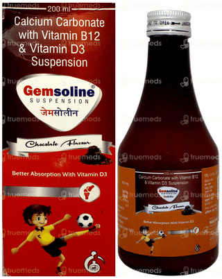 Gemsoline Chocolate Flavour Suspension 200Ml