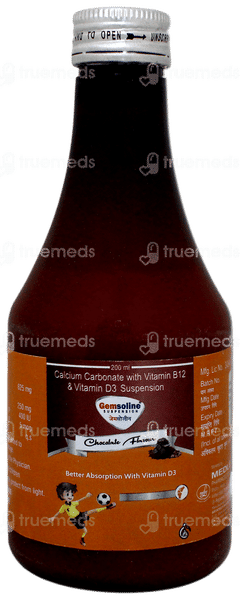 Gemsoline Chocolate Flavour Suspension 200Ml