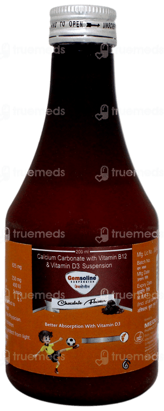 Gemsoline Chocolate Flavour Suspension 200Ml