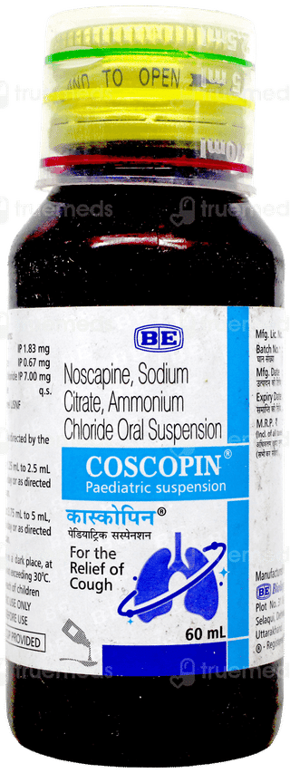 Coscopin Paediatric Suspension 60Ml