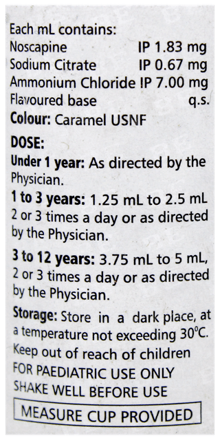Coscopin Paediatric Suspension 60Ml