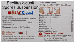 Bifilac Clausi 5Ml Pack Of 10 Suspension