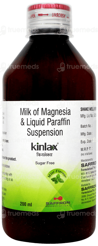 Kinlax Mint Flavour Sugar Free Suspension 200ml