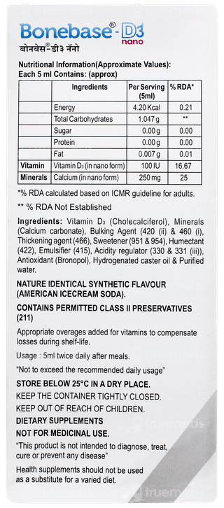 Bonebase D3 Nano Suspension 200ml