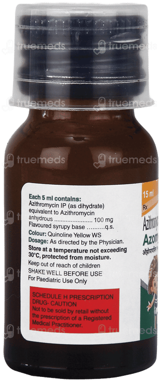 Azomycin 100 Mg Pappermint And Orange Flavour Oral Suspension 15 Ml