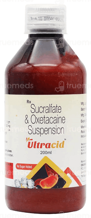 Ultracid No Sugar Added Suspension 200Ml