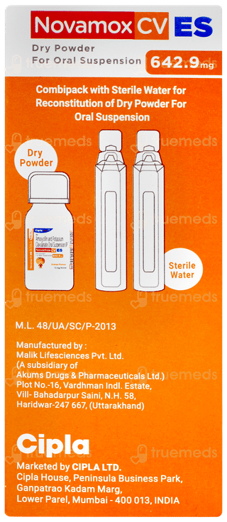Novamox Cv Es Orange Flavour Suspension 50ml