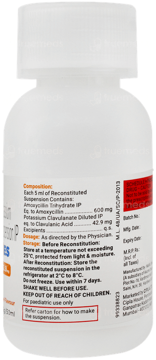 Novamox Cv Es Orange Flavour Suspension 50ml