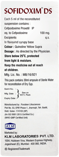 Sofidoxim Ds Suspension 30ml