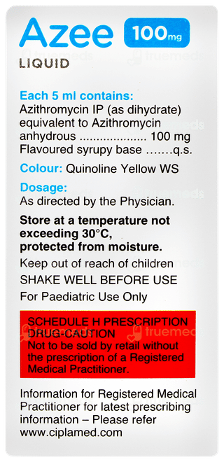 Azee 100mg Peppermint & Orange Flavour Liquid 15ml