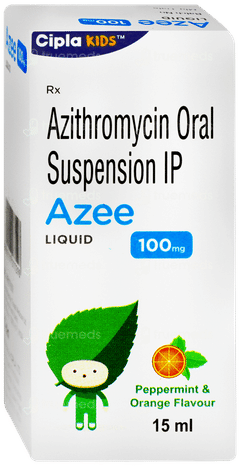 Azee 100mg Peppermint & Orange Flavour Liquid 15ml