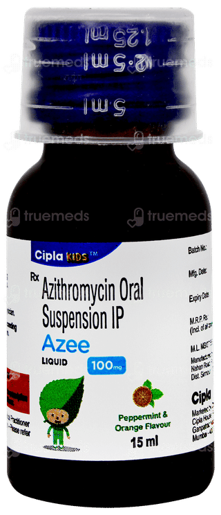 Azee 100mg Peppermint & Orange Flavour Liquid 15ml