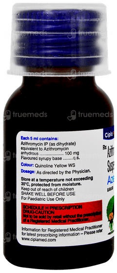 Azee 100mg Peppermint & Orange Flavour Liquid 15ml