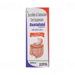 Oxetafate Orange Flavour Sugar Free Oral Suspension 200 ML