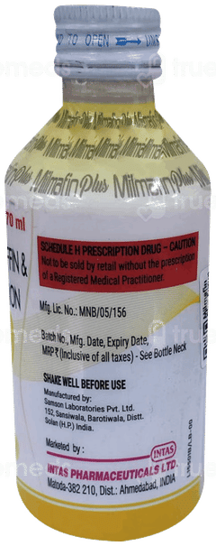 Milmafin Plus Sugar Free Suspension 170 Ml