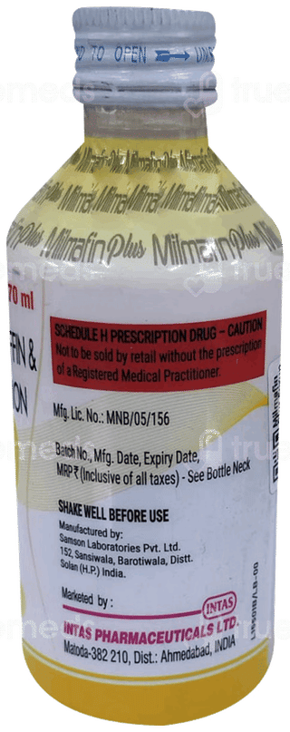 Milmafin Plus Sugar Free Suspension 170 Ml