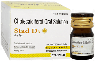 Stad D3 Pineapple & Mint Flavour Sugar Free Solution 5ml