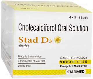 Stad D3 Pineapple & Mint Flavour Sugar Free Solution 5ml