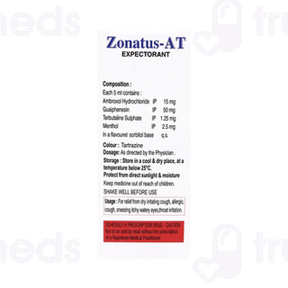 Zonatus At Sugar Free Expectorant 100Ml