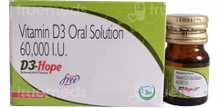 D3 Hope Butterscotch Flavour Sugar Free Solution 5Ml D3 Hope Butterscotch Flavour Sugar Free Solution 5Ml