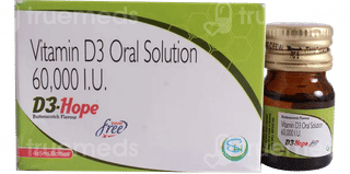 D3 Hope Butterscotch Flavour Sugar Free Solution 5Ml