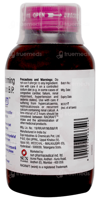 Raciraft Mixed Berry Flavour Sugar Free Suspension 200ml