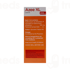 Azee Xl 200 MG Liquid 30 ML Azee Xl 200 MG Liquid 30 ML