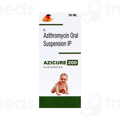 Azicure 200 MG Oral Suspension 30 ML Azicure 200 MG Oral Suspension 30 ML