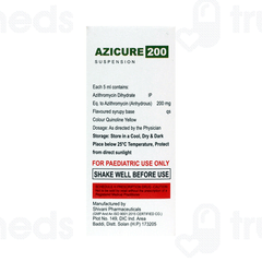 Azicure 200 MG Oral Suspension 30 ML Azicure 200 MG Oral Suspension 30 ML
