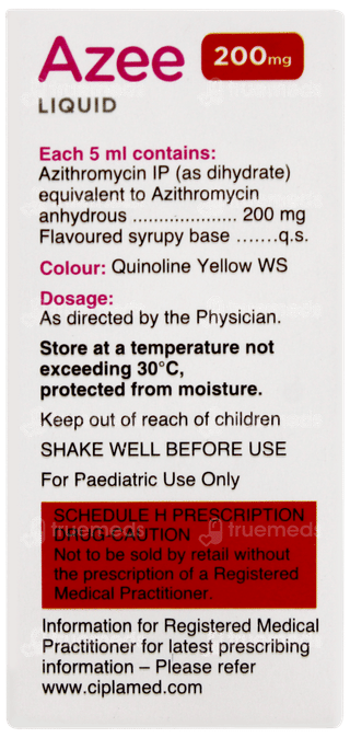 Azee 200mg Peppermint & Orange Flavour Liquid 15ml