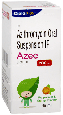 Azee 200mg Peppermint & Orange Flavour Liquid 15ml