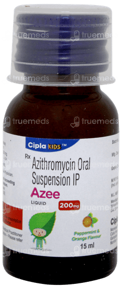 Azee 200mg Peppermint & Orange Flavour Liquid 15ml