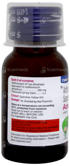 Azee 200mg Peppermint & Orange Flavour Liquid 15ml