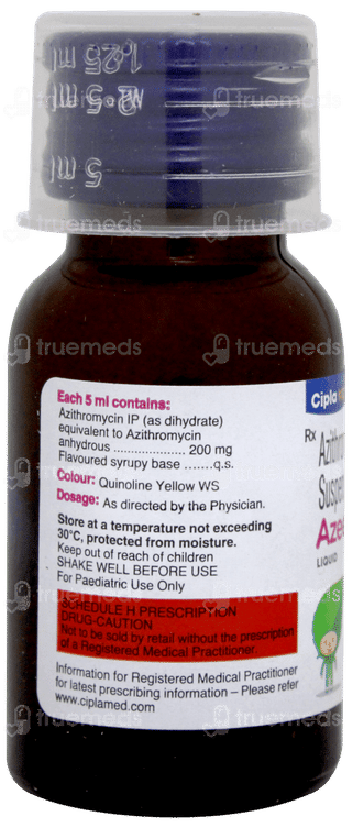 Azee 200mg Peppermint & Orange Flavour Liquid 15ml