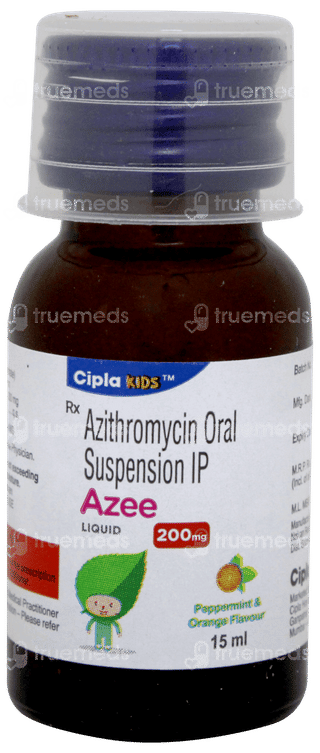 Azee 200mg Peppermint & Orange Flavour Liquid 15ml