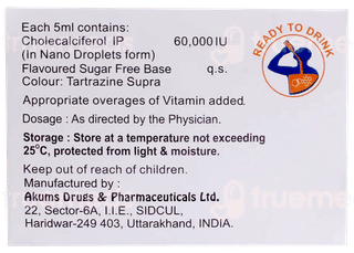 D3 Fast Nano Sugar Free Solution 5Ml