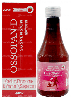 Ossopan D Strawberry Flavour Suspension 200ml