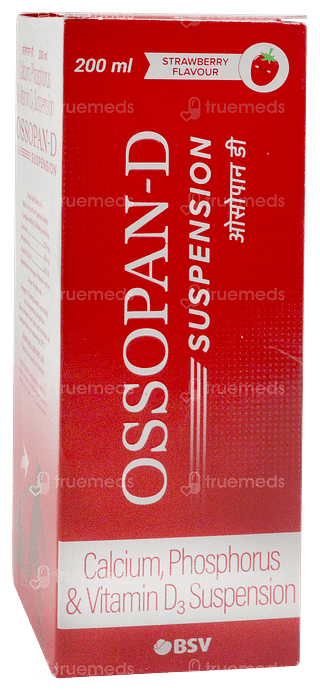 Ossopan D Strawberry Flavour Suspension 200ml