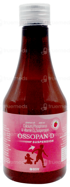 Ossopan D Strawberry Flavour Suspension 200ml Ossopan D Strawberry Flavour Suspension 200ml