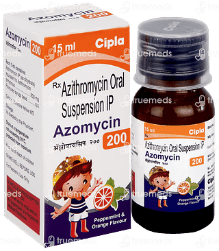 Azomycin 200 Peppermint And Orange Flavour Suspension 15ml